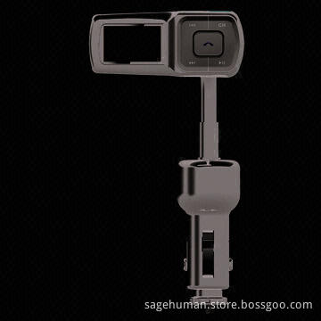 Bluetooth Car Kit, FM Transmitter/Charging, Supports USB Disk, Micro SD Card and Aux-in